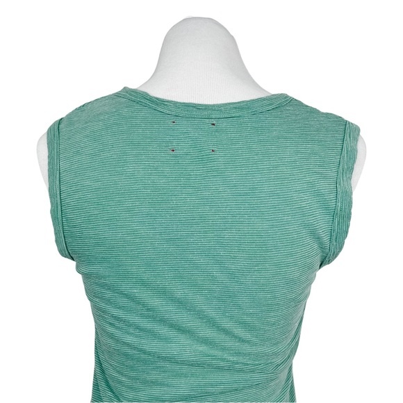 Anthropologie t.la Striped Scoop Neck Layering Tank Women’s Small Seafoam Green - Picture 7 of 11